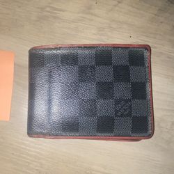 Louis Vuitton Multiple Wallet Red Damier 