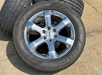 FREE DELIVERY 20” OEM CHROME FORD F150 WHEELS EXPEDITED RIMS IRONMAN 275/55/20 90% 6x135