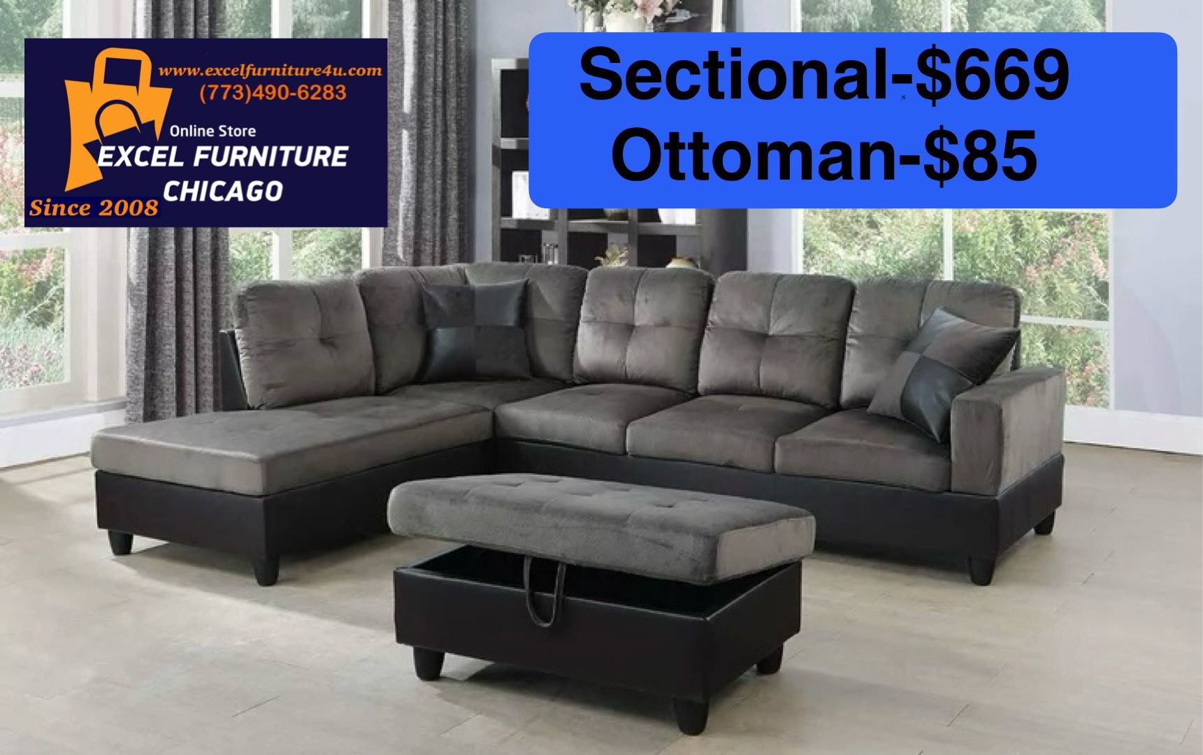 💫FREE DELIVERY💫Brand New Sectional Sofa Couch 