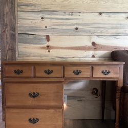 Vintage Solid Maple Desk
