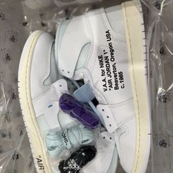 Jordan 1 Retro High Virgil Abloh Archive Alaska size 7