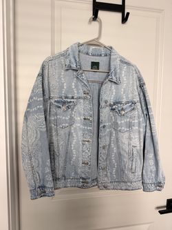 Acid washed denim pattern jacket - wild and fable - target