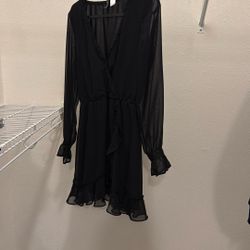 H&M Black Mini Dress