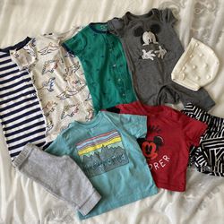 17pcs Of Baby Clothes 3-6/9m