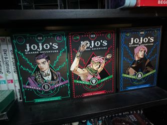 Jojo’s Bizarre Adventure Manga Hardcover Parts 1-3 Full Set