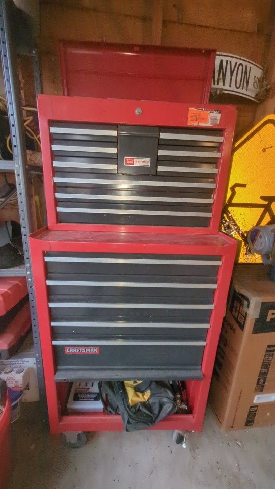 Classic Craftsman Stand Up Red Rolling Toolbox