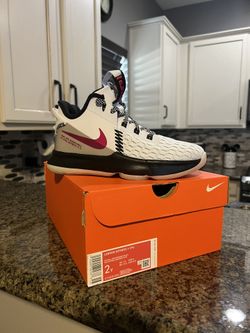 LeBron Witness 5 Grey/ Fireberry Size 2