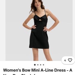 Women's Bow Mini  Dress 