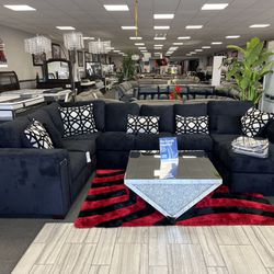 Black Sofa Sectional 🇺🇸American Made🇺🇸 Customizable To Any Color 