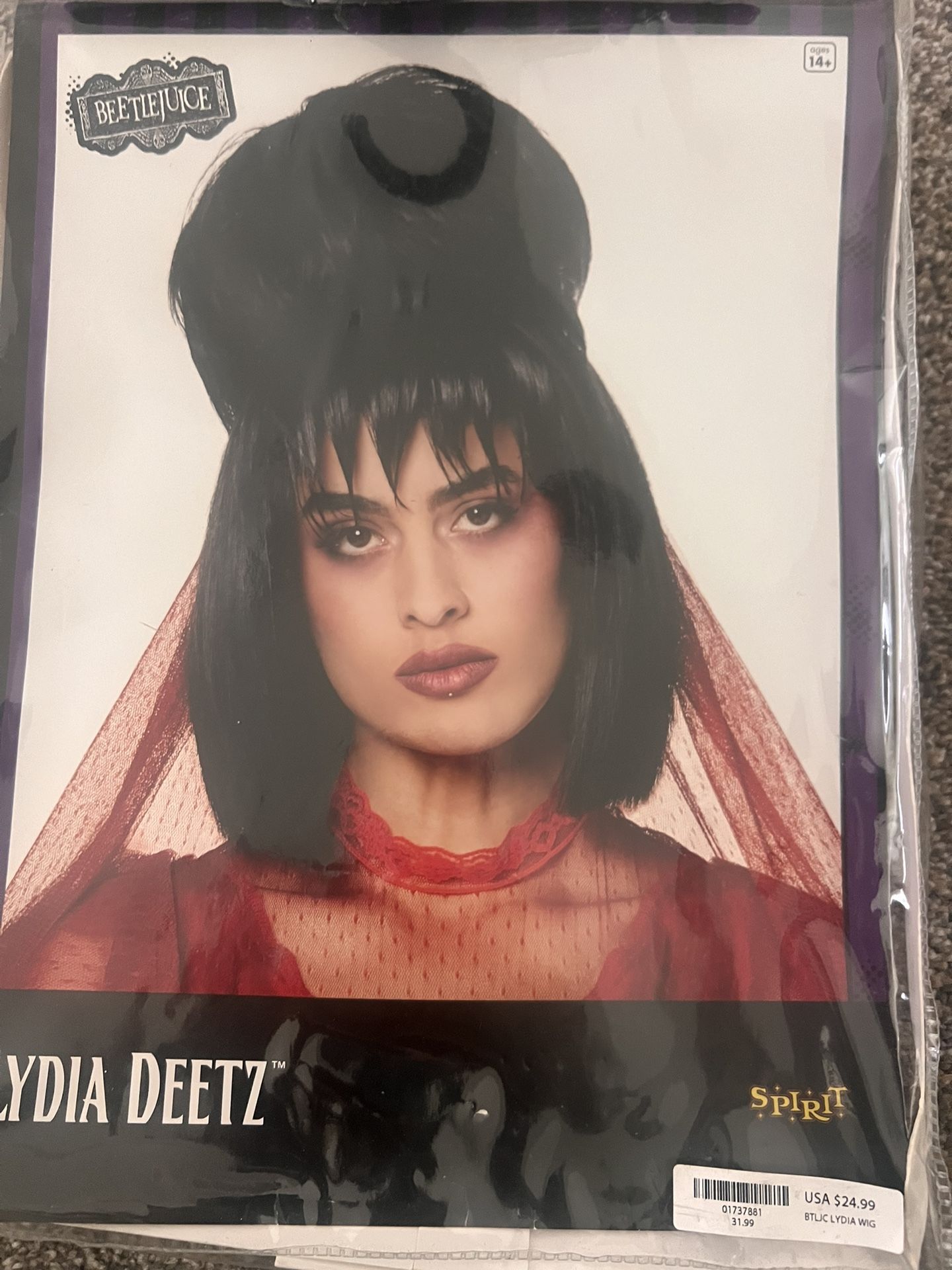 Lydia Deetz (Beetlejuice) Wig
