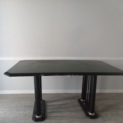 Dark Emerald Wooden Table