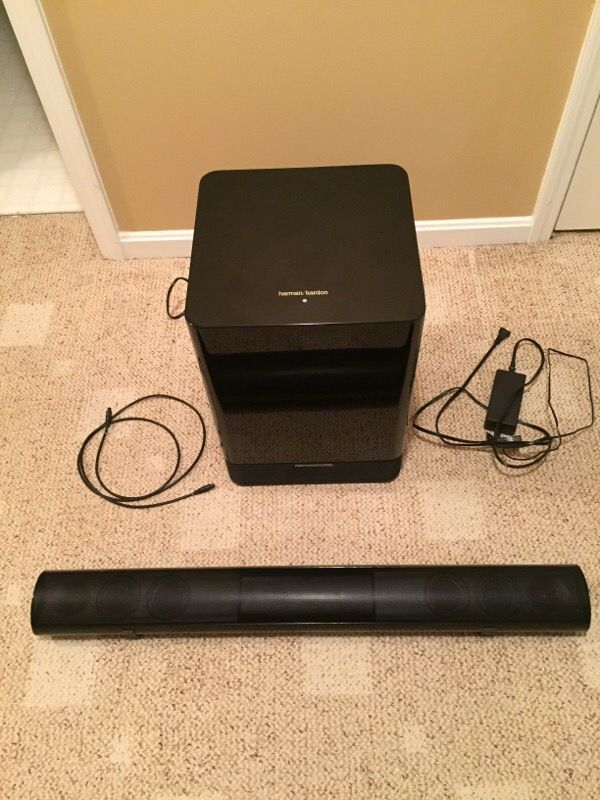 Harman Kardon soundbar and subwoofer