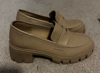 Beige loafers