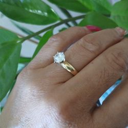 Anillo De Compromiso 14k
