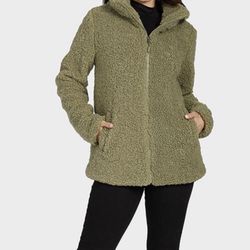 New 2X Sherpa Moss Green Jacket