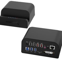 SABRENT Universal Laptop Docking Station with Stand for Tablets and Notebooks Supports PC (DS-RICA)