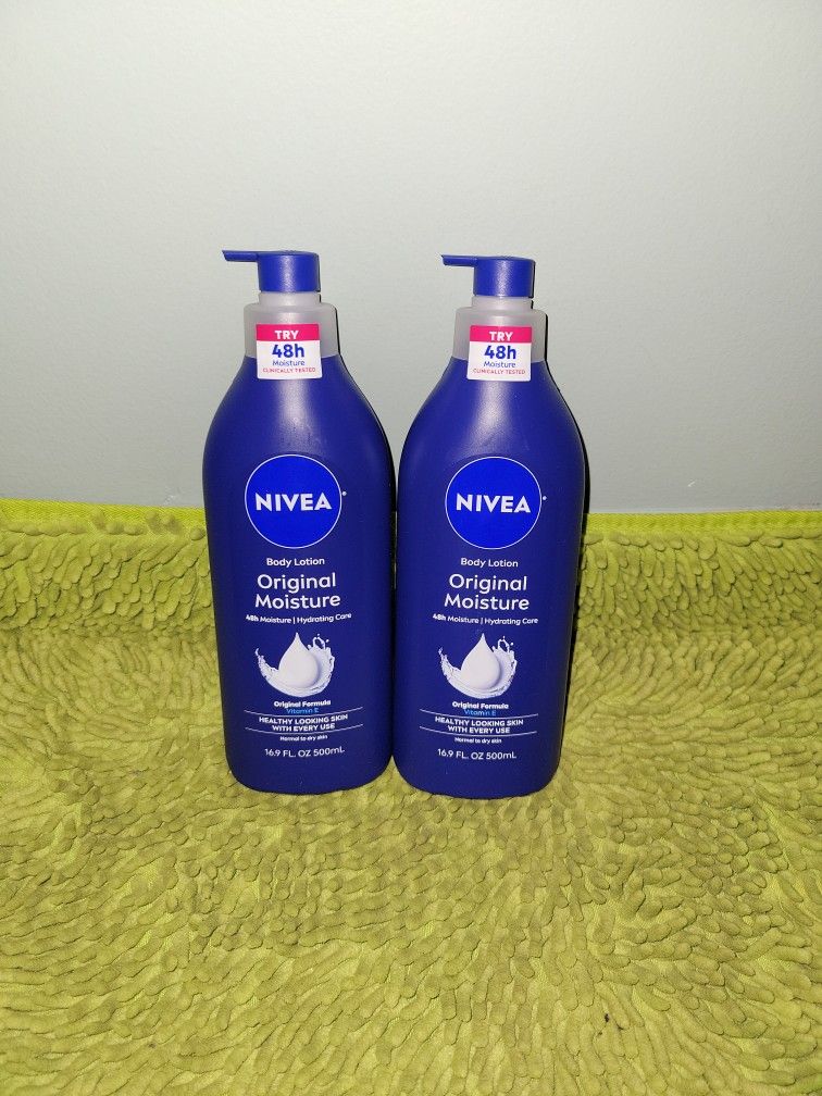 2 Nivea Body Lotion 16.9oz Original Moisture 