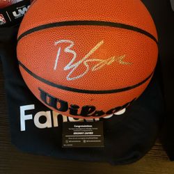 Bronny James- LA Laker Auto Fill Size NBA Basketball ( LeBron’s Son)
