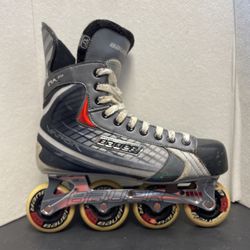 BAUER VAPOR RX:15 inline hockey skates Size 10 R Hi-Lo Rollerblades Roller Blade