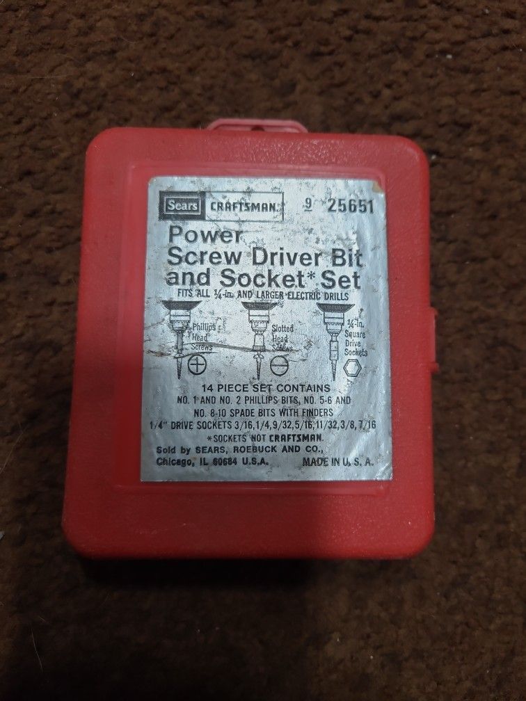 Craftsman Power Driver Bit And Socket Set