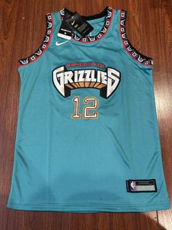 Nike Youth L Grizzlies JA Morant #12 Swingman Jersey Retro NWT Embroidered Blue