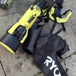 RYOBI
40V HP Brushless 100 MPH 600 CFM Cordless Leaf Blower/Mulcher/Vacuum with (1) 4.0 Ah Batteries and Charger