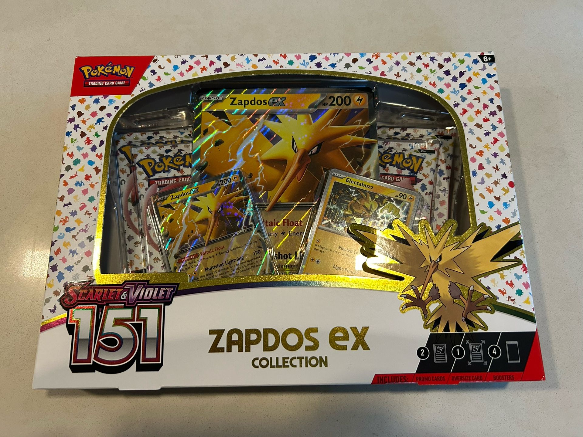 Pokémon Zapdos EX Collection Box