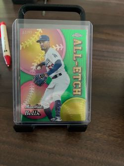 2024 Topps Chrome Mookie Betts All-Etch Green Refractor /99 #CAE-13 Dodgers 67/99