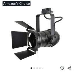 New TRK9000 Industrial Track Light Head with Barn Door Flippers, Theater Studio Track Lighting for Showroom or Home, E26 Base PAR30 A19 ST64 Bulbs, Ha
