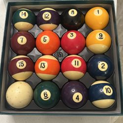 Pool Table Balls