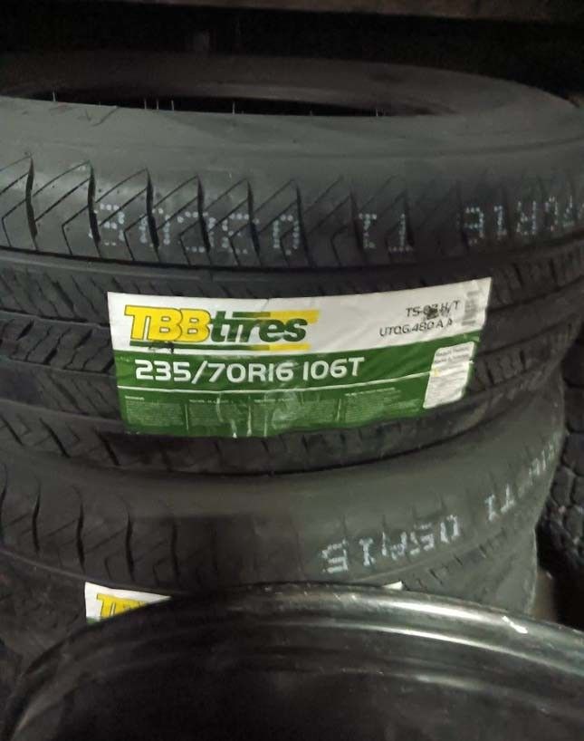 4 New Tires 235/70/16 TBB Tires