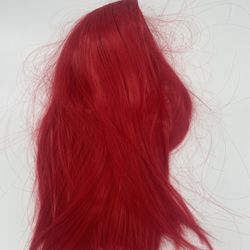 Bright Red Mermaid Synthetic Hair Straight Wig 12 Inches *BRAND NEW*