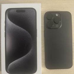 iPhone 15 Pro – 256GB – Black Titanium – UNLOCKED – Near Mint