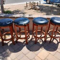 Pending PU 4 Bar Stools 24" High 