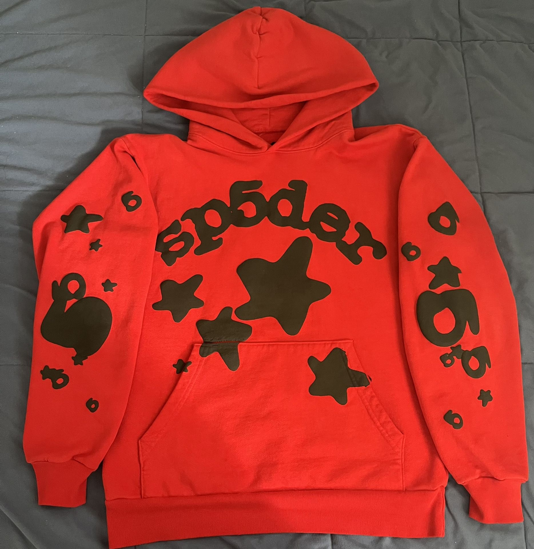 SP5DER Red Beluga Hoodie