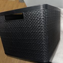 Black Plastic Basket 
