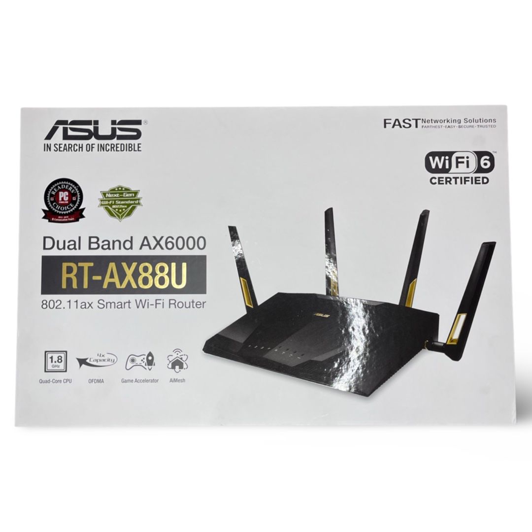 ASUS RT-AX88U AX6000 Dual-Band Wi-Fi 6 Router New Open Box