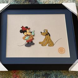 Mickey & Pluto - Walt Disney Movie Serigraph