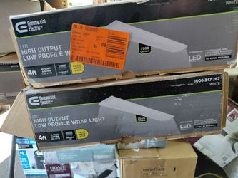 Commercial Electric 10"x48" 7500 lumens color selectable led flush mount ceiling light fixture,  multiple available