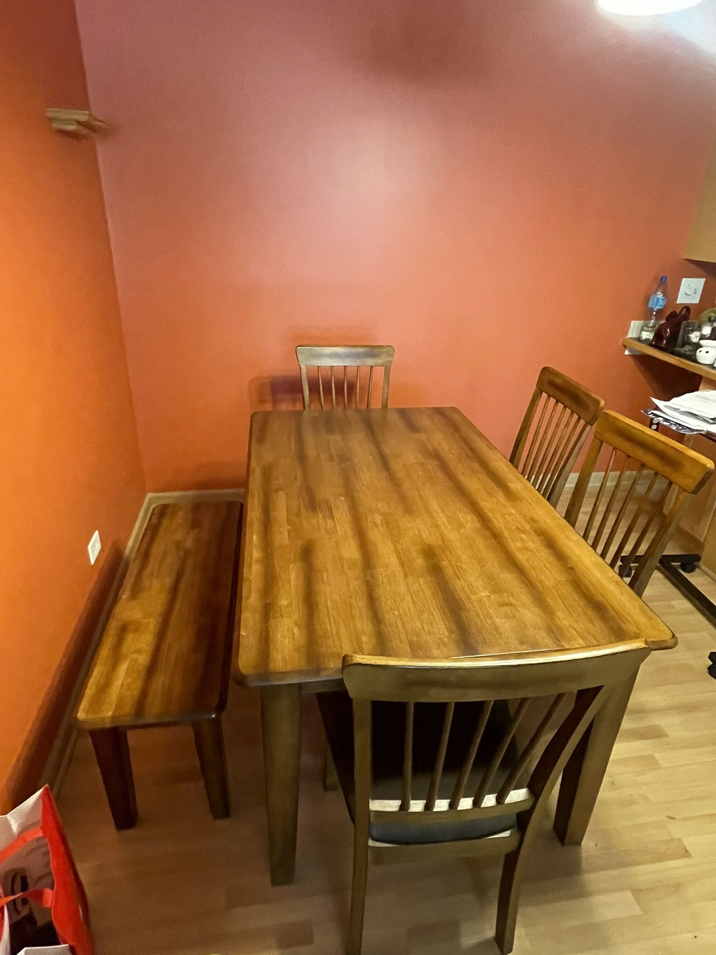 Kitchen Table With 4 Chairs And Bench 
