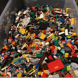BULK LEGO (85L tote full of lego pieces, figures and more)