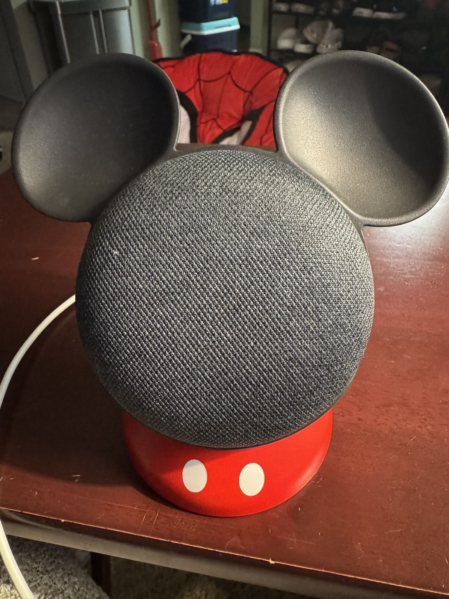 Google Nest Mini With Mickey Mouse Otterbox Stand