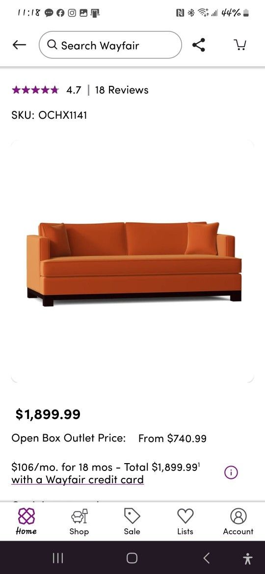 Like New! Best Sofa Ever, High Quality. My Favorite Of All Time