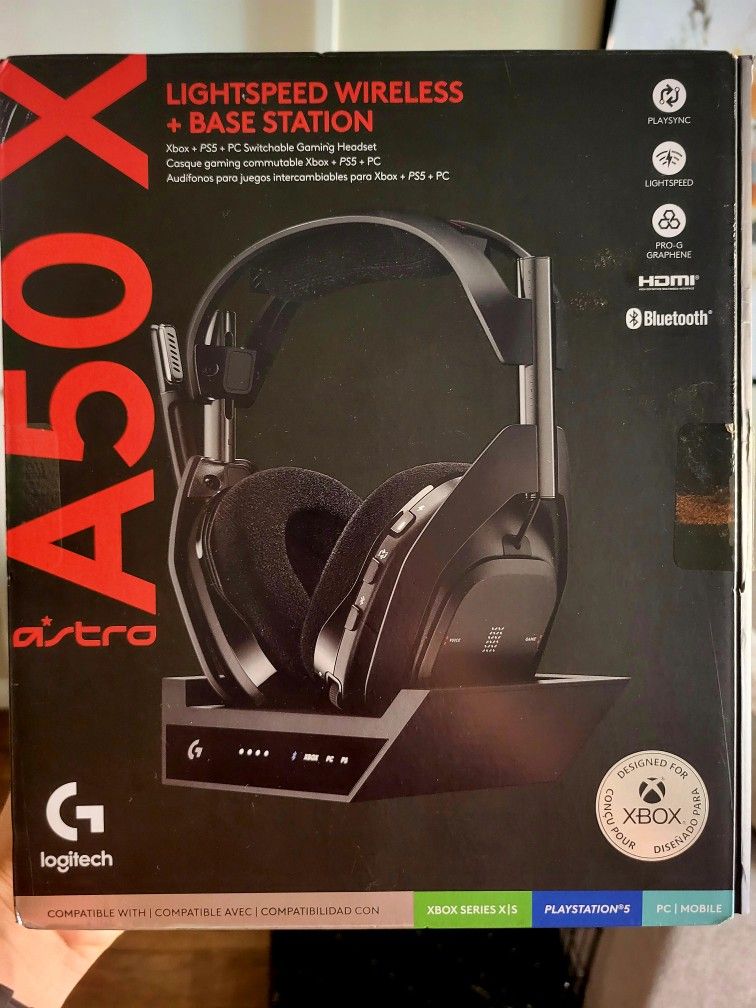 Logitech G ASTRO A50 X LIGHTSPEED Wireless Gaming Headset with Base Station