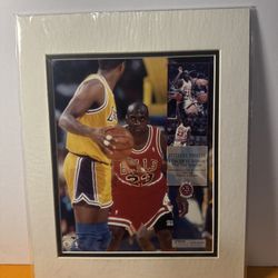 Michael Jordan 8x10 Photo “Defensive Prowess”  Matted 4904/23,000 Upper Deck