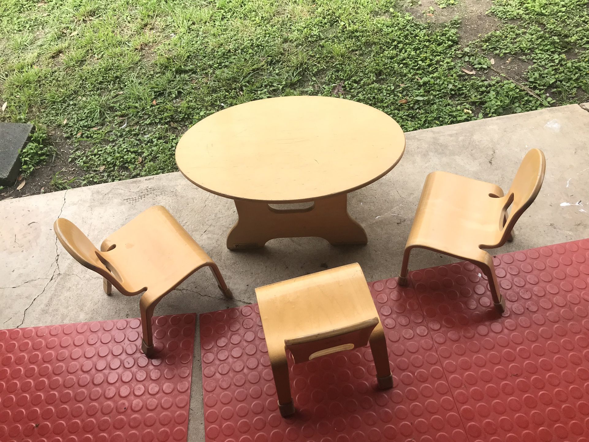 Community Playthings Set (table And Chairs)