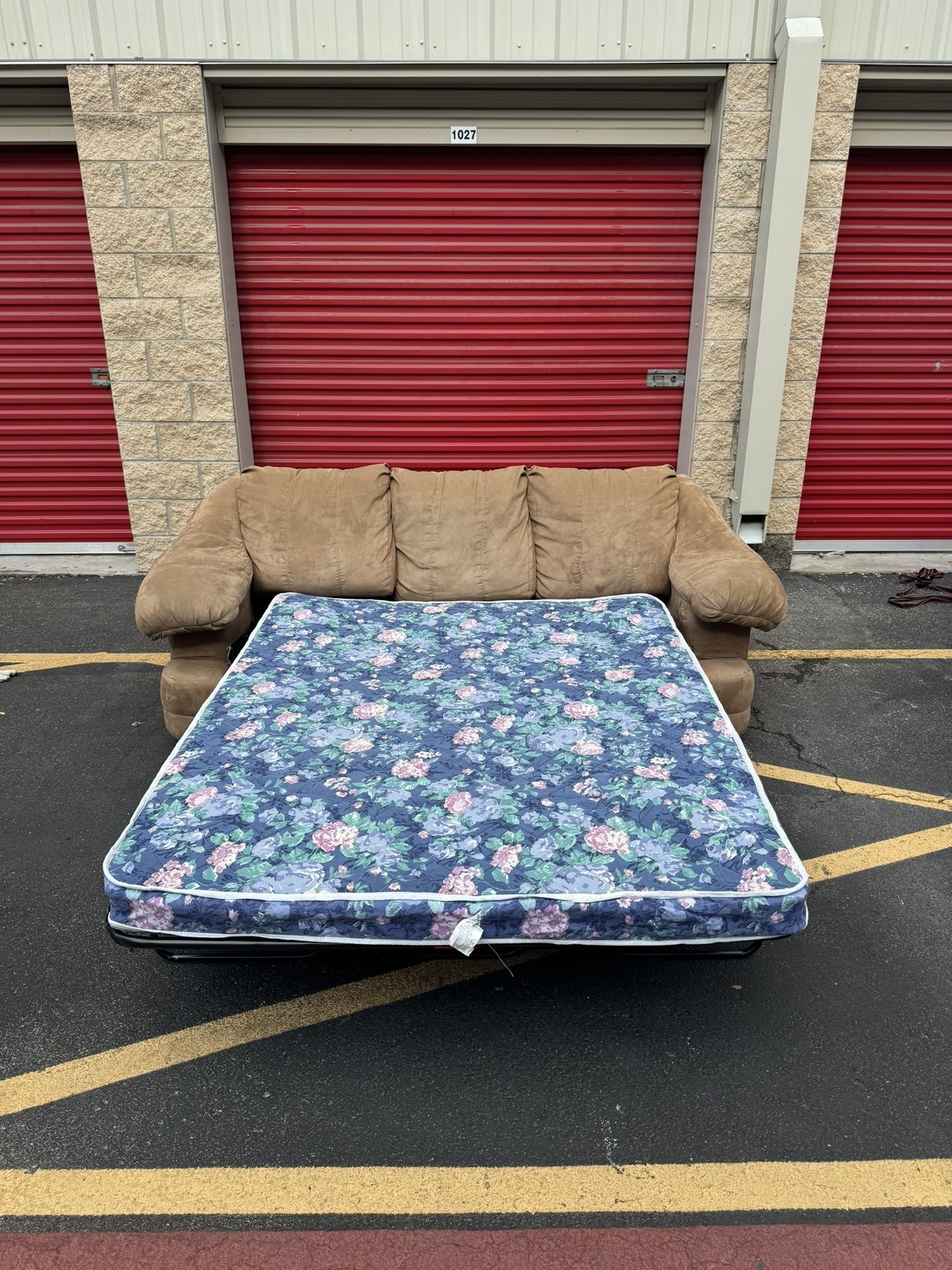 Delivery! Tan Sleeper Sofa