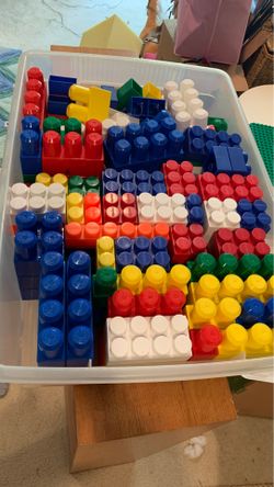 Box of big legos