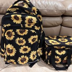 Sunflower Backpack & Lunch Box