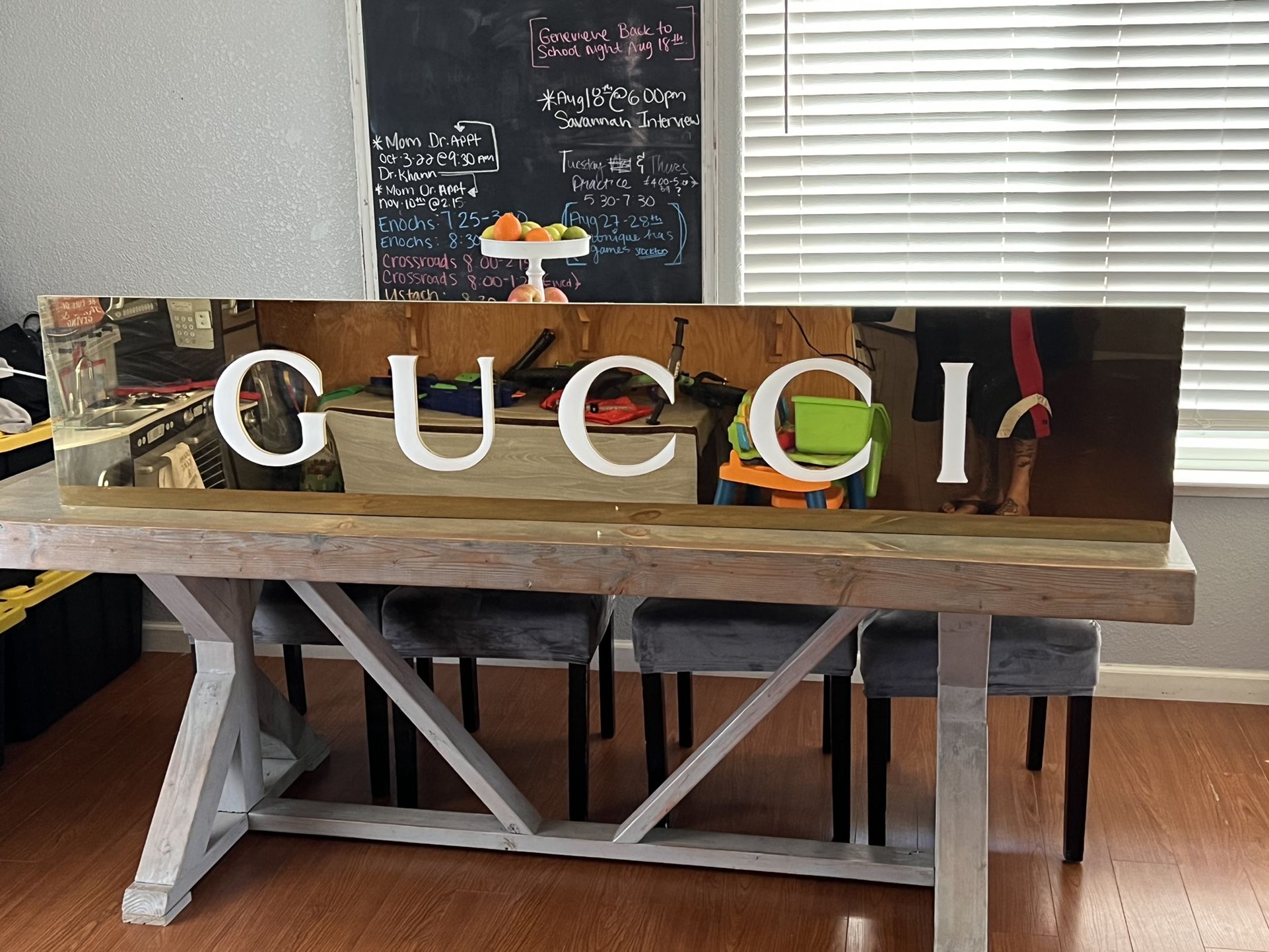 Authentic Gucci Store Front Sign